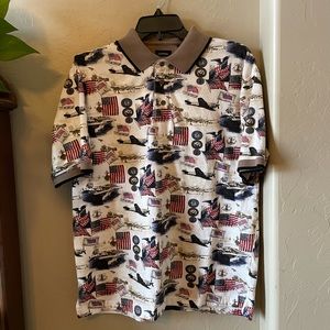 Men’s Patriotic Polo Style Shirt